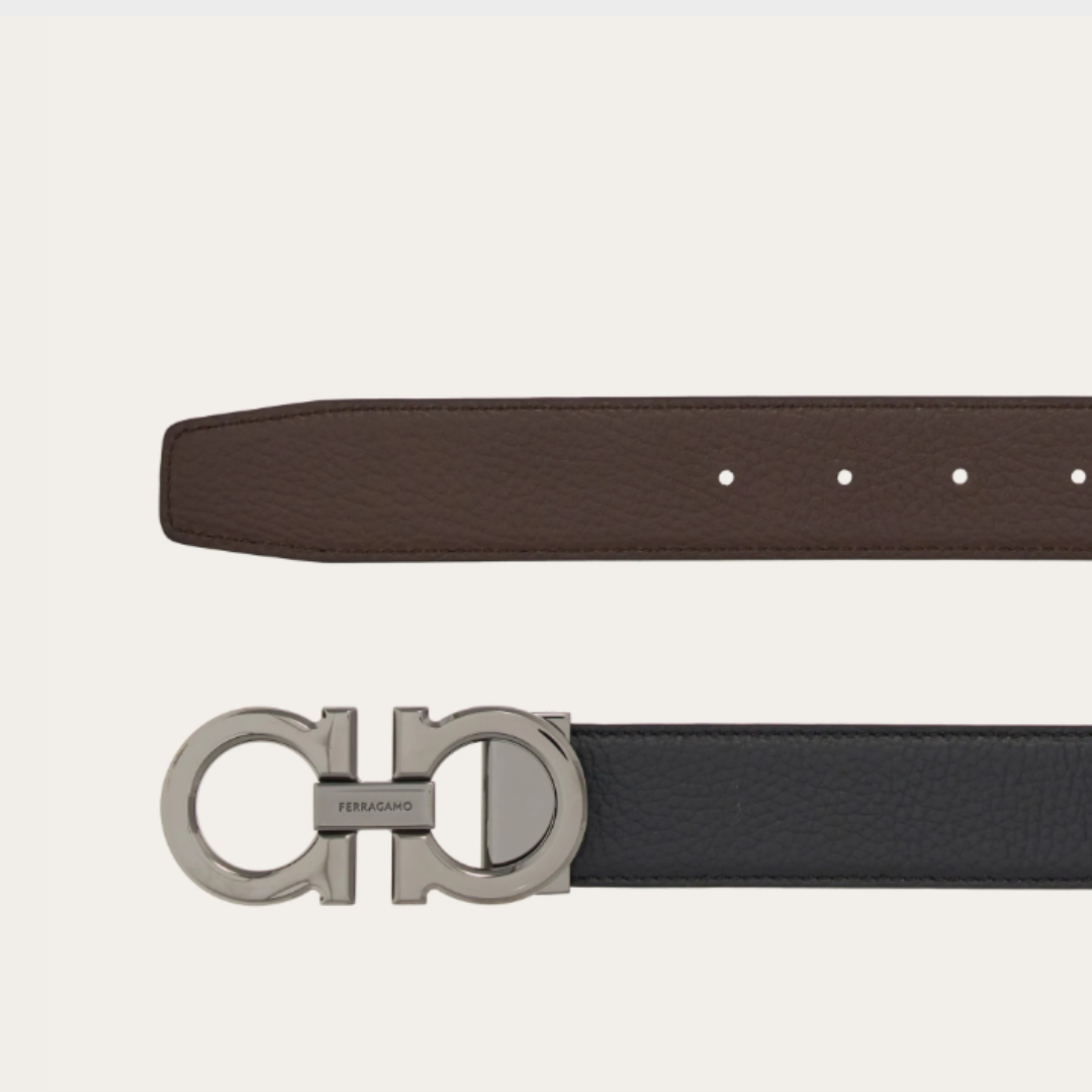 Ferragamo Gancini Belt - Black&Brown
